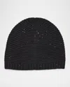 Sofia Cashmere Cashmere Blend Sequin Beanie In Black