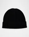 Sofia Cashmere Sofiacashmere Chunky Textured Shaker Cashmere Hat In Black