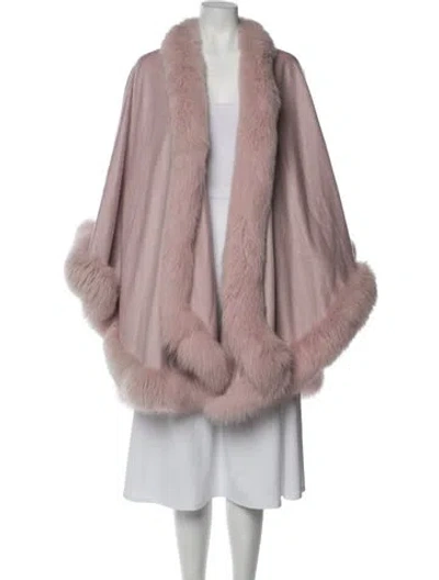 Pre-owned Sofia Cashmere Cashmere Coat In Purple