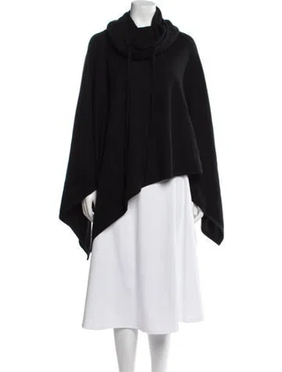 Pre-owned Sofia Cashmere Cashmere Cowl Neck Sweater In Black
