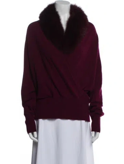 Pre-owned Sofia Cashmere Cashmere Cowl Neck Sweater In Black