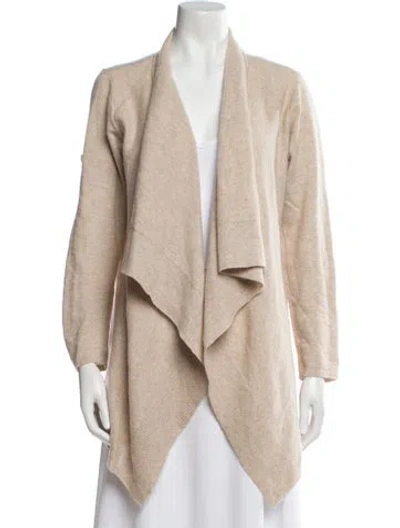 Pre-owned Sofia Cashmere Cashmere Cowl Neck Sweater In Neutral