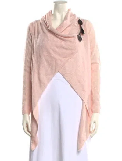Pre-owned Sofia Cashmere Cashmere Cowl Neck Sweater In Pink