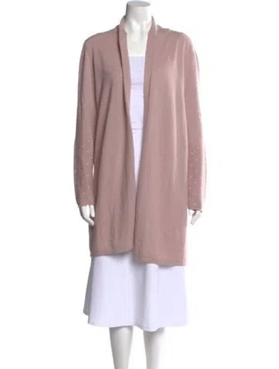 Pre-owned Sofia Cashmere Cashmere Cowl Neck Sweater In Pink