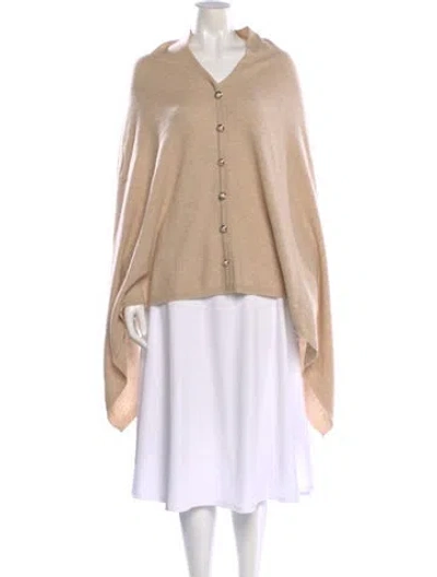 Pre-owned Sofia Cashmere Cashmere Crew Neck Sweater In Neutral