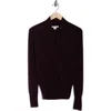 Sofia Cashmere Cashmere Faux Wrap Sweater In Black