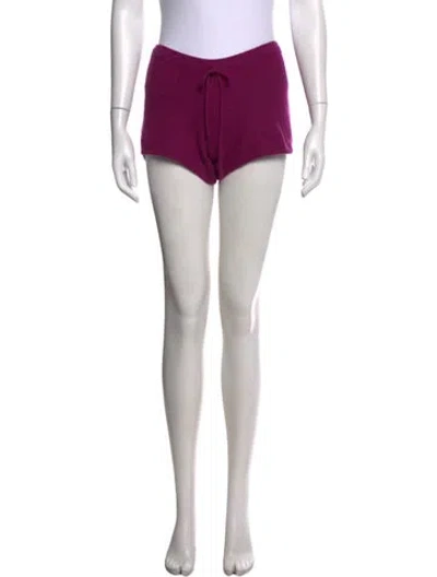 Pre-owned Sofia Cashmere Cashmere Mini Shorts In Purple