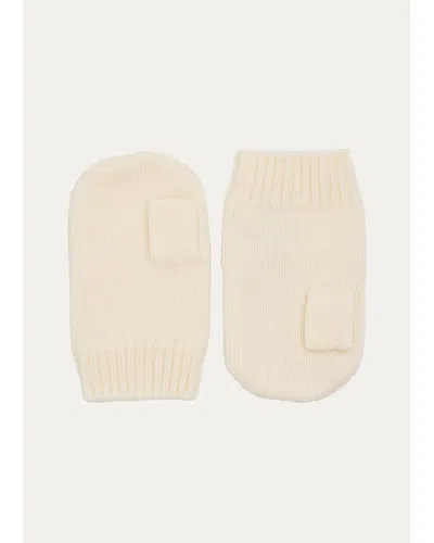 Sofia Cashmere Cashmere Mittens In Beige