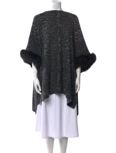 Pre-owned Sofia Cashmere Cashmere Mock Neck Sweater In Black