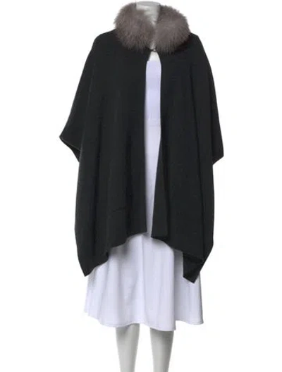 Pre-owned Sofia Cashmere Cashmere Mock Neck Sweater In Black