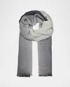 Sofia Cashmere Cashmere Ombre Scarf In Black / White