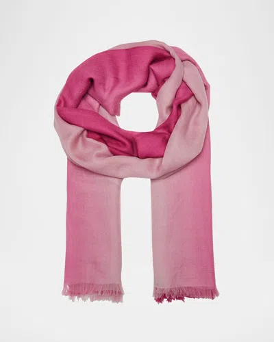 Sofia Cashmere Cashmere Ombre Scarf In Pink Multi