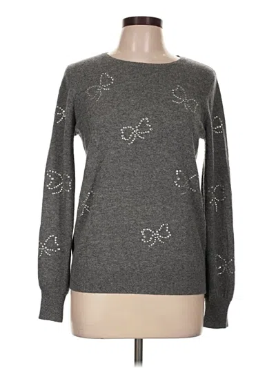 Pre-owned Sofia Cashmere Cashmere Pullover Sweater In Gray