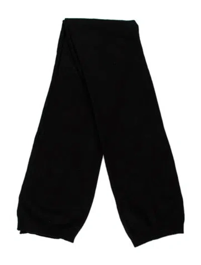 Pre-owned Sofia Cashmere Cashmere Scarf In Black