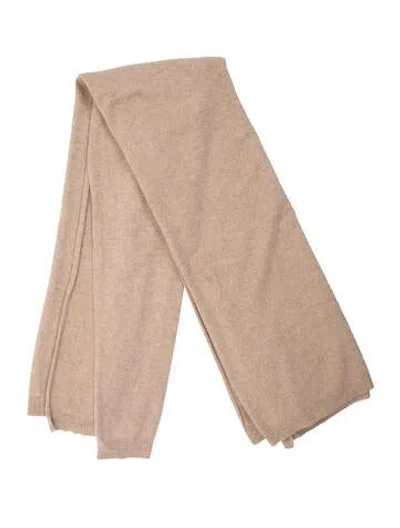 Pre-owned Sofia Cashmere Cashmere Scarf In Neutral