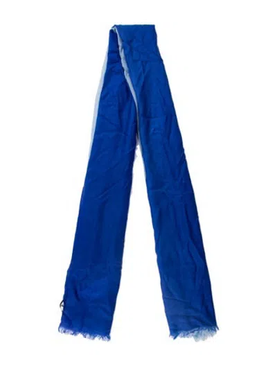 Pre-owned Sofia Cashmere Cashmere Scarf W/ Tags In Blue