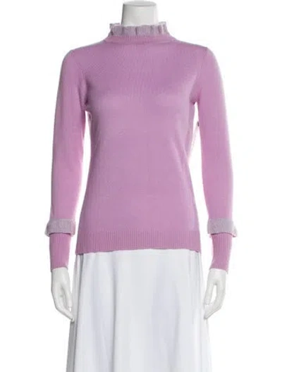 Pre-owned Sofia Cashmere Cashmere Turtleneck Sweater In Purple