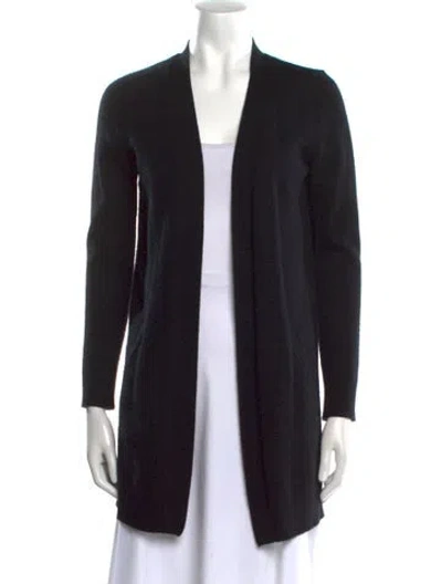 Pre-owned Sofia Cashmere Cashmere V-neck Sweater In Black