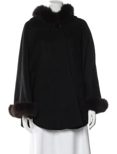 Pre-owned Sofia Cashmere Coat In Black