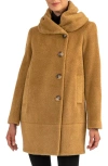 Sofia Cashmere Cocoon Wool & Alpaca Blend Bouclé Coat
