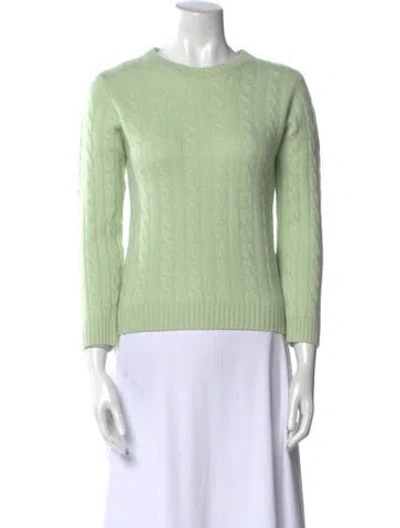 Pre-owned Sofia Cashmere Crew Neck Sweater In Green