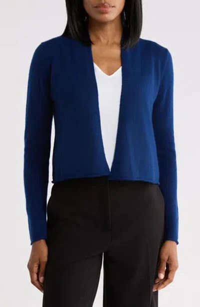 Sofia Cashmere Cropped Cashmere Cardigan In Blue