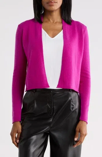 Sofia Cashmere Cropped Cashmere Cardigan In Pink