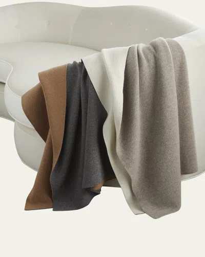 Sofia Cashmere Double-face Cashmere Throw In Multi