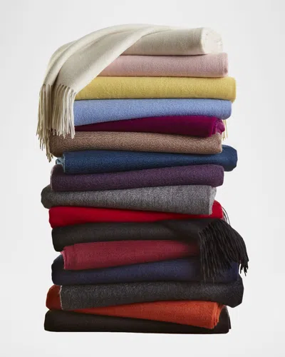 Sofia Cashmere Fringed Cashmere Throw In Multi