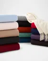 Sofia Cashmere Fringed Cashmere Throw In Multi