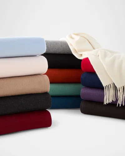 Sofia Cashmere Fringed Cashmere Throw In Multi