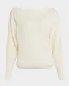 Sofia Cashmere High-neck Sequin Cashmere Sweater In Neutral