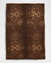 Sofia Cashmere Leopard-print Cashmere Wrap In Brown