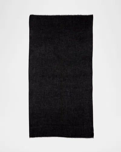 Sofia Cashmere Lightweight Cashmere Scarf In Black