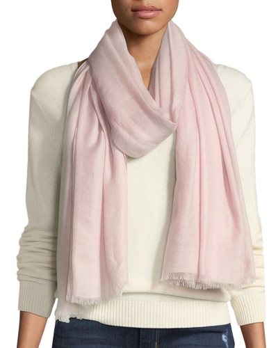 Sofia Cashmere Lightweight Cashmere Scarf In Dusty Rose