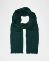 Sofia Cashmere Lightweight Cashmere Scarf In Emerald