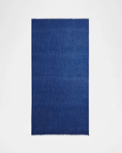 Sofia Cashmere Lightweight Cashmere Scarf In Navy