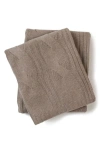 Sofia Cashmere New York Cable Knit Cashmere Throw Blanket In Brown