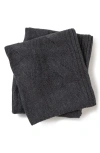 Sofia Cashmere New York Cable Knit Cashmere Throw Blanket In Gray