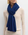 Sofia Cashmere Oversized Cashmere Travel Wrap In Navy