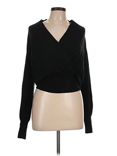 Pre-owned Sofia Cashmere Pullover Sweater In Black