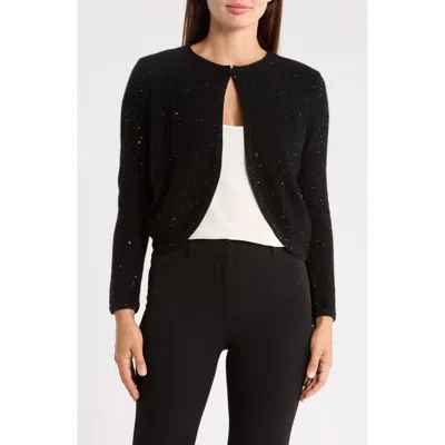 Sofia Cashmere Sequin Cashmere Blend Bolero Cardigan In Multi
