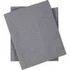 Sofia Cashmere Shaker Knit Cashmere Throw Blanket In Gray