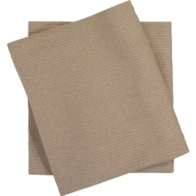 Sofia Cashmere Shaker Knit Cashmere Throw Blanket In Neutral