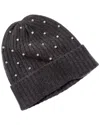 Sofia Cashmere Sofiacashmere 2x2 Rib Pearl Cashmere Hat In Gray