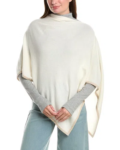 Sofia Cashmere Sofiacashmere Asymmetrical Cashmere-blend Poncho In White