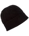 Sofia Cashmere Sofiacashmere Cable Cashmere Hat In Black