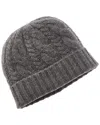 Sofia Cashmere Sofiacashmere Cable Cashmere Hat In Gray