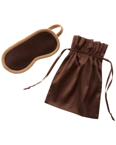 Sofia Cashmere Sofiacashmere Cashmere Eye Mask With Drawstring Pouch In Purple