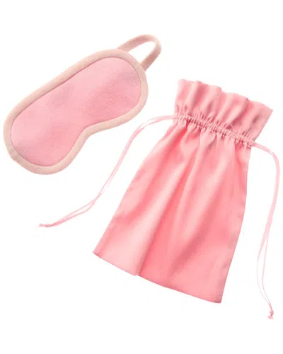 Sofia Cashmere Sofiacashmere Cashmere Eye Mask With Drawstring Pouch In Red